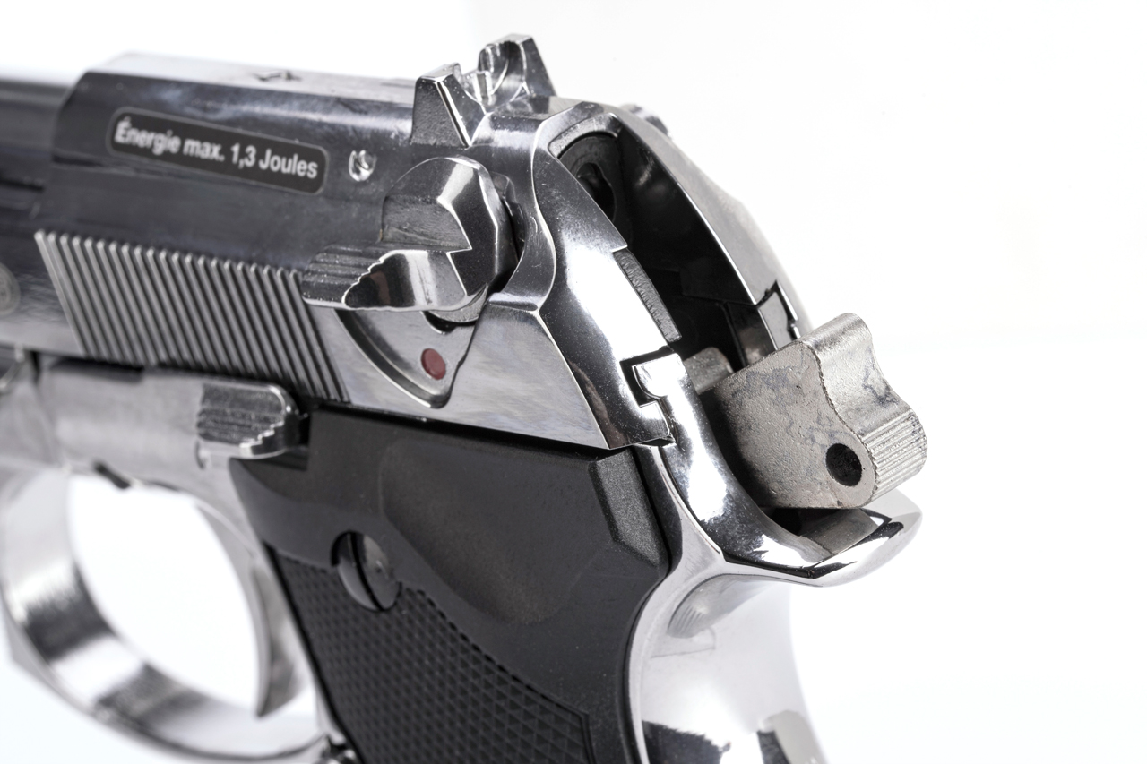 【甲武】UMAREX 授權刻字 Beretta M9 全金屬瓦斯槍GBB手槍銀色 – 甲武玩具店