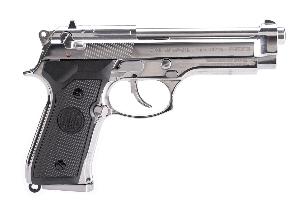 【甲武】UMAREX 授權刻字 Beretta M9 全金屬瓦斯槍GBB手槍銀色 – 甲武玩具店