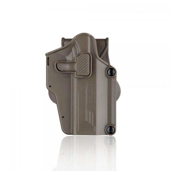 【BCS】AMOMAX 右手/硬殼槍套/萬用槍套/通用槍套 適用於各大槍款 沙色