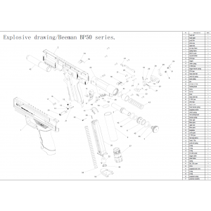 【BCS】美國Beeman BP50 F4 .50快拍彈匣CO2防身鎮暴槍12.7mm零件