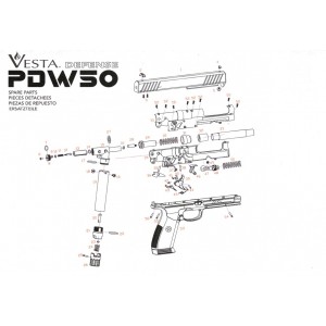 【BCS】VESTA DEFENSE PDW50 12.7MM 鎮暴槍零件