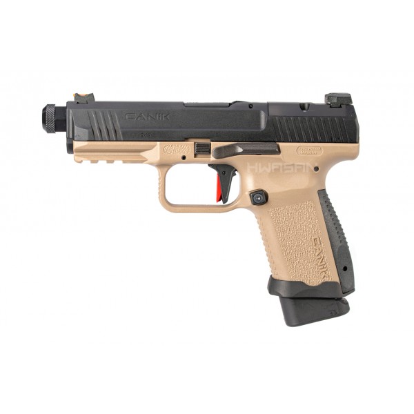 WE CYBERGUN DE.50AE 沙漠之鷹 授權刻字戰術軌道版GBB瓦斯槍黑銀-WECGDE0205