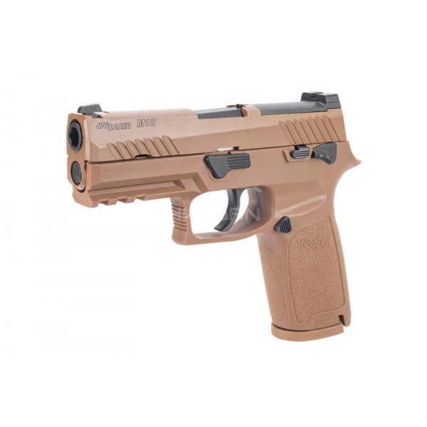 【BCS】SIG SAUER P320 M18 授權刻字 金屬滑套 瓦斯手槍 沙色