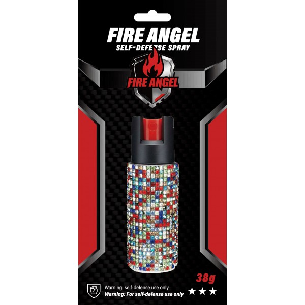 【BCS】FIRE ANGEL 防身噴霧 銀盾-水柱狀 鑽殼系列