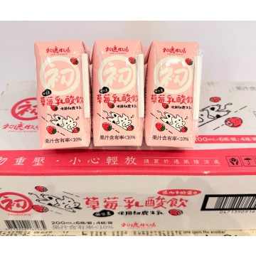 草莓乳酸飲-奶素【初鹿牧場】