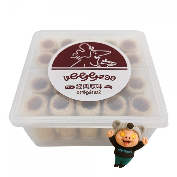 【veggzoo】未來樂園 蛋捲不加蛋 植物蛋捲 純素蛋捲 (經典原味盒裝/20入/120g) <全素>