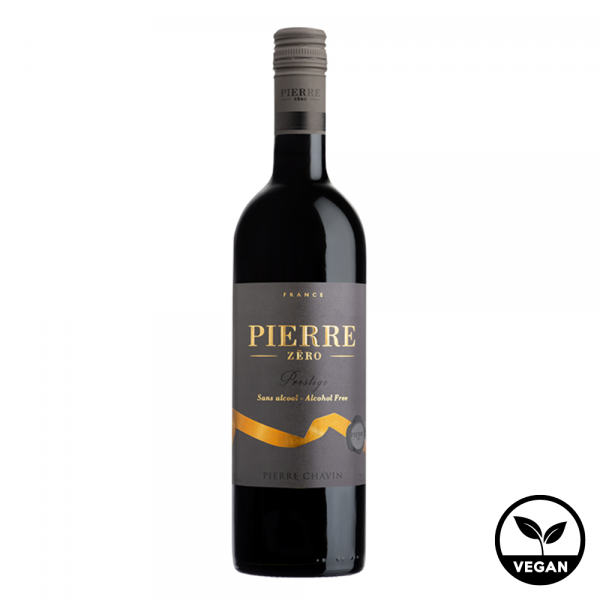 【Pierre Zero】法國夏凡酒莊 經典 & 珍藏 梅洛Merlot 無酒精葡萄酒飲 無醇無酒精紅酒 (750ml)<全素>