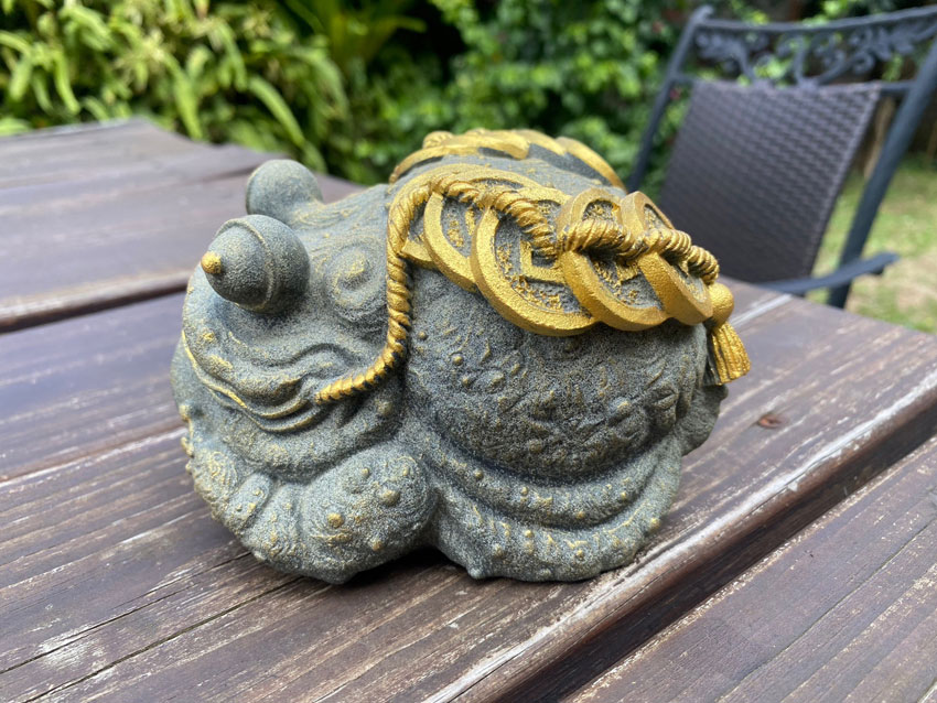 招財進寶旺福金蟾】青斗石招財咬錢蟾蜍:開運陶源