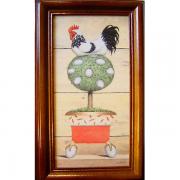 直式Key box壁飾..... 金雞下蛋(白) 禮品