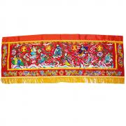 4尺2 平繡彩絨布*八仙彩*附有透明油紙封套