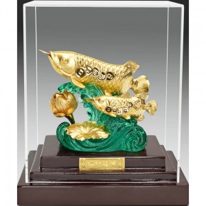 純金 立體金箔櫥窗～【祥龍獻瑞B】金龍雕塑