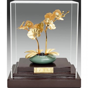 純金箔雕塑小櫥窗～【蘭香怡德】