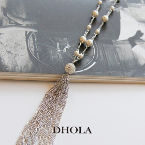 【多色】雪絨花-項鍊