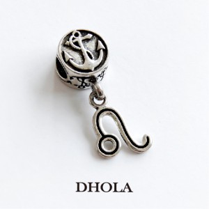 縷空蝴蝶結愛心孔珠+射手符號