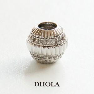 19*10MM白鑽雙面長毛象＋墜飾