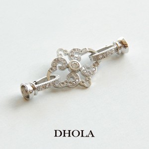 圓點古幣孔珠+天秤符號