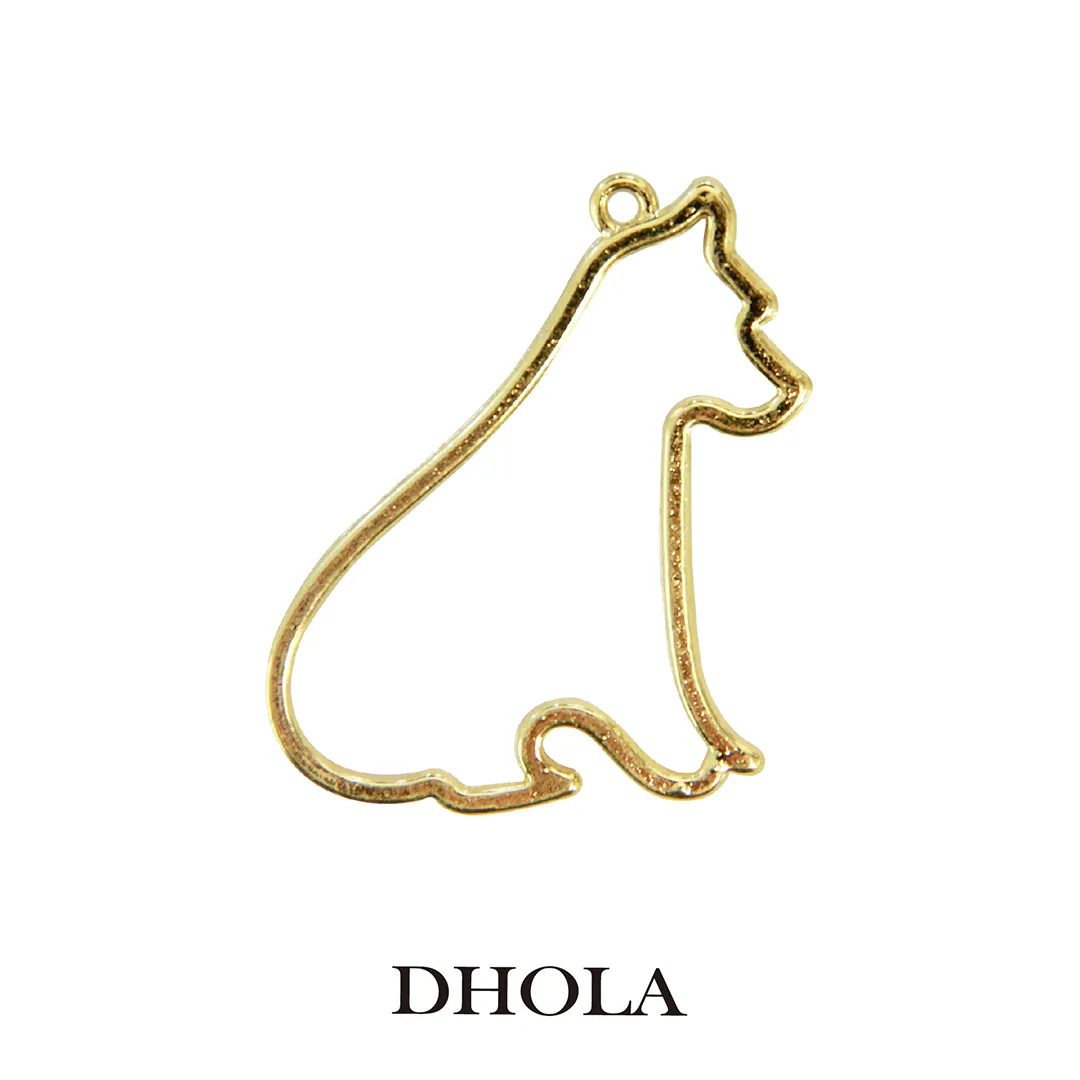 單耳沉思坐臥狗邊框