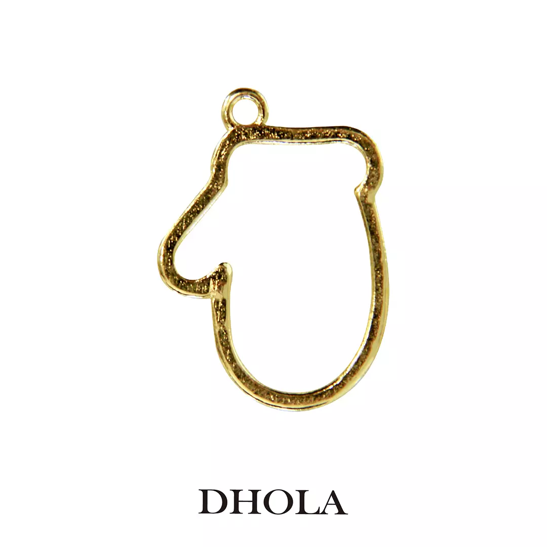 側單耳聖誕手套邊框