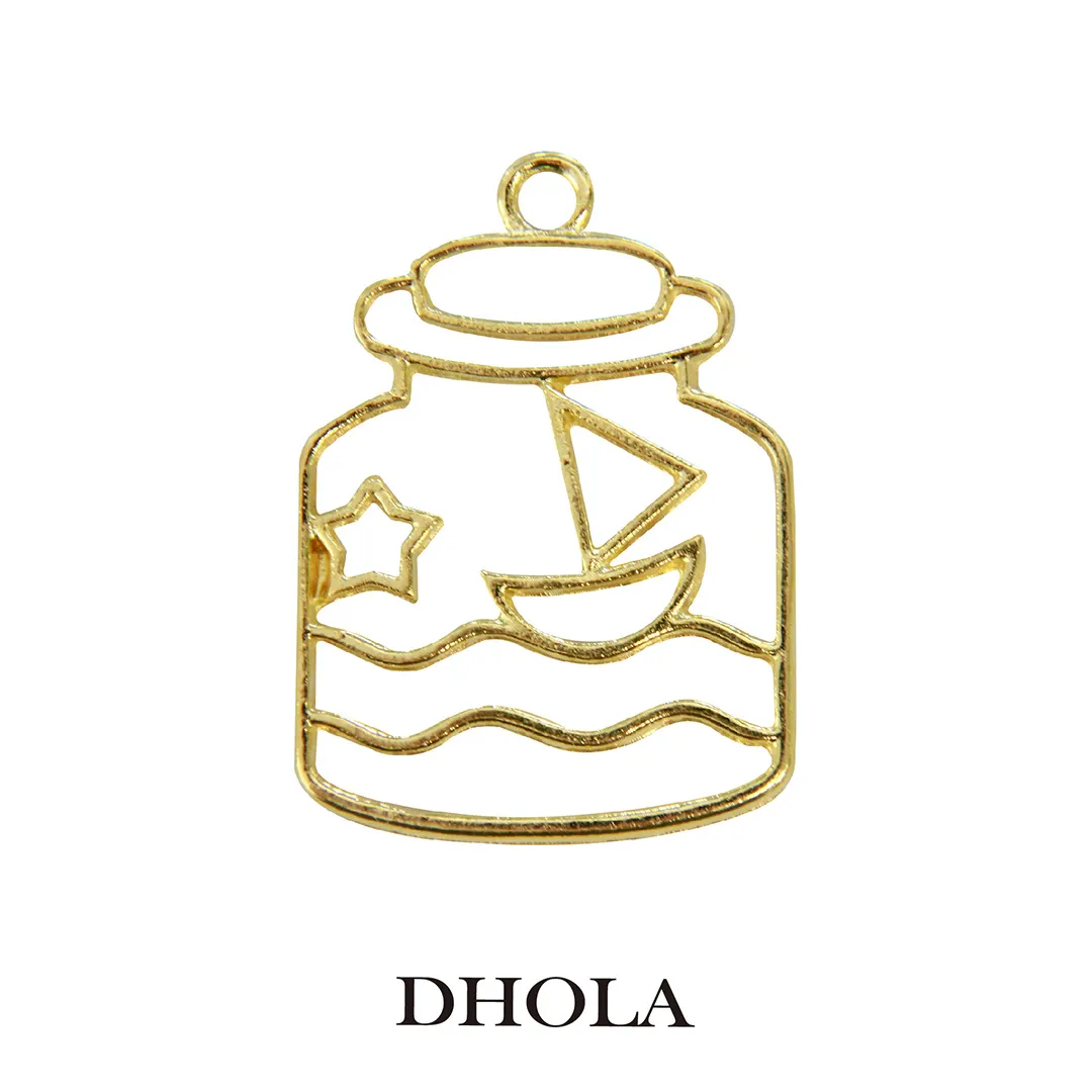 單耳雙海龜水滴邊框