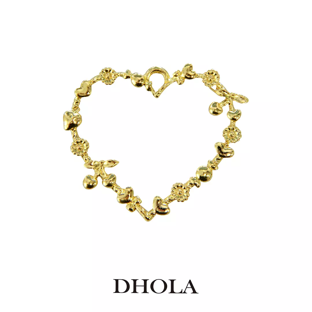 單耳愛心櫻桃愛心邊框