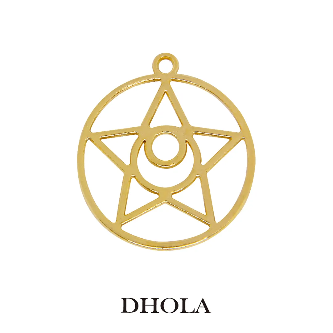 單耳星星月亮權杖邊框