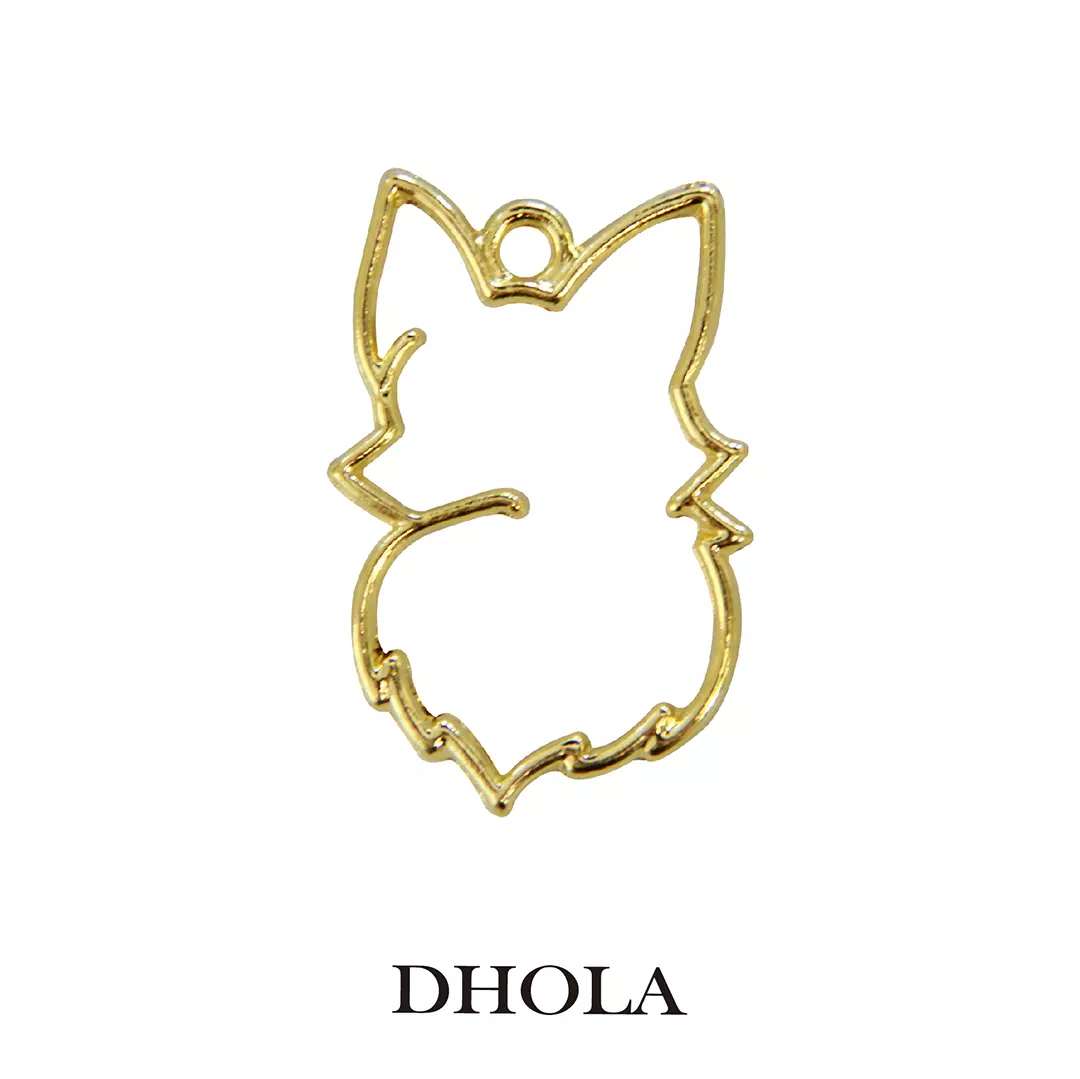 單耳坐立寬版貓邊框