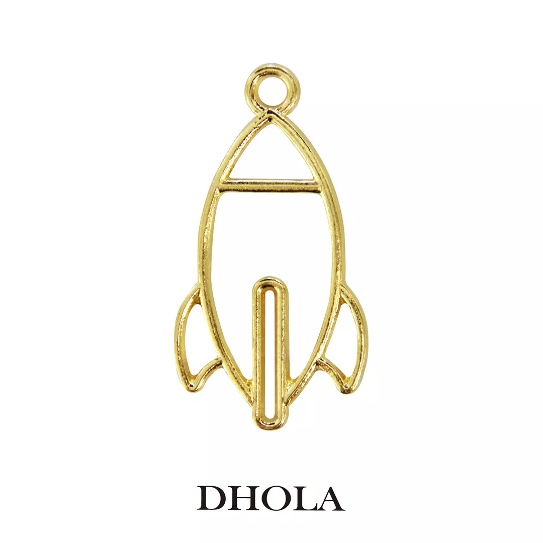 單耳太空火箭邊框