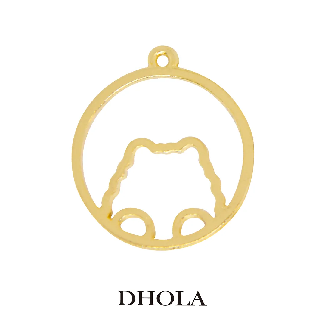 單耳趴式熊圓邊框