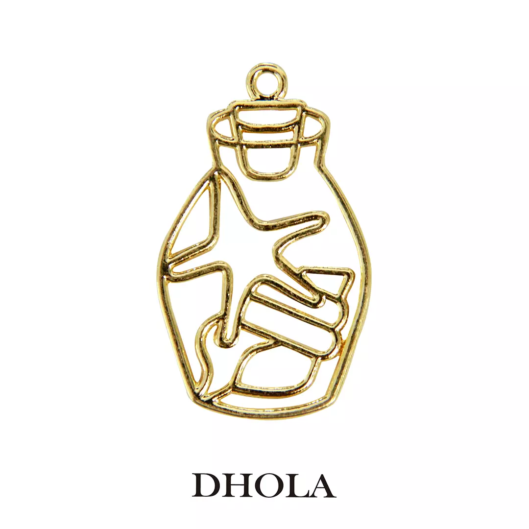 單耳側邊坐式小狗邊框