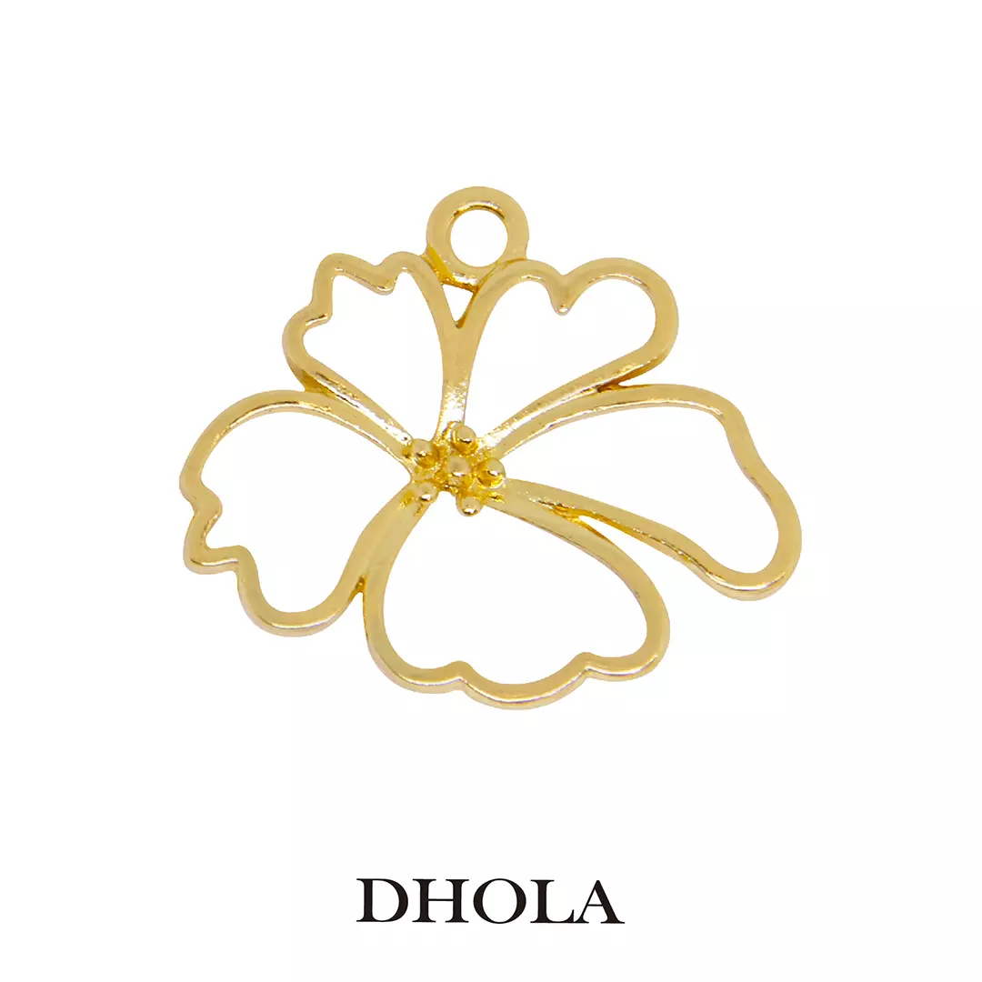 單耳花朵圓形邊框