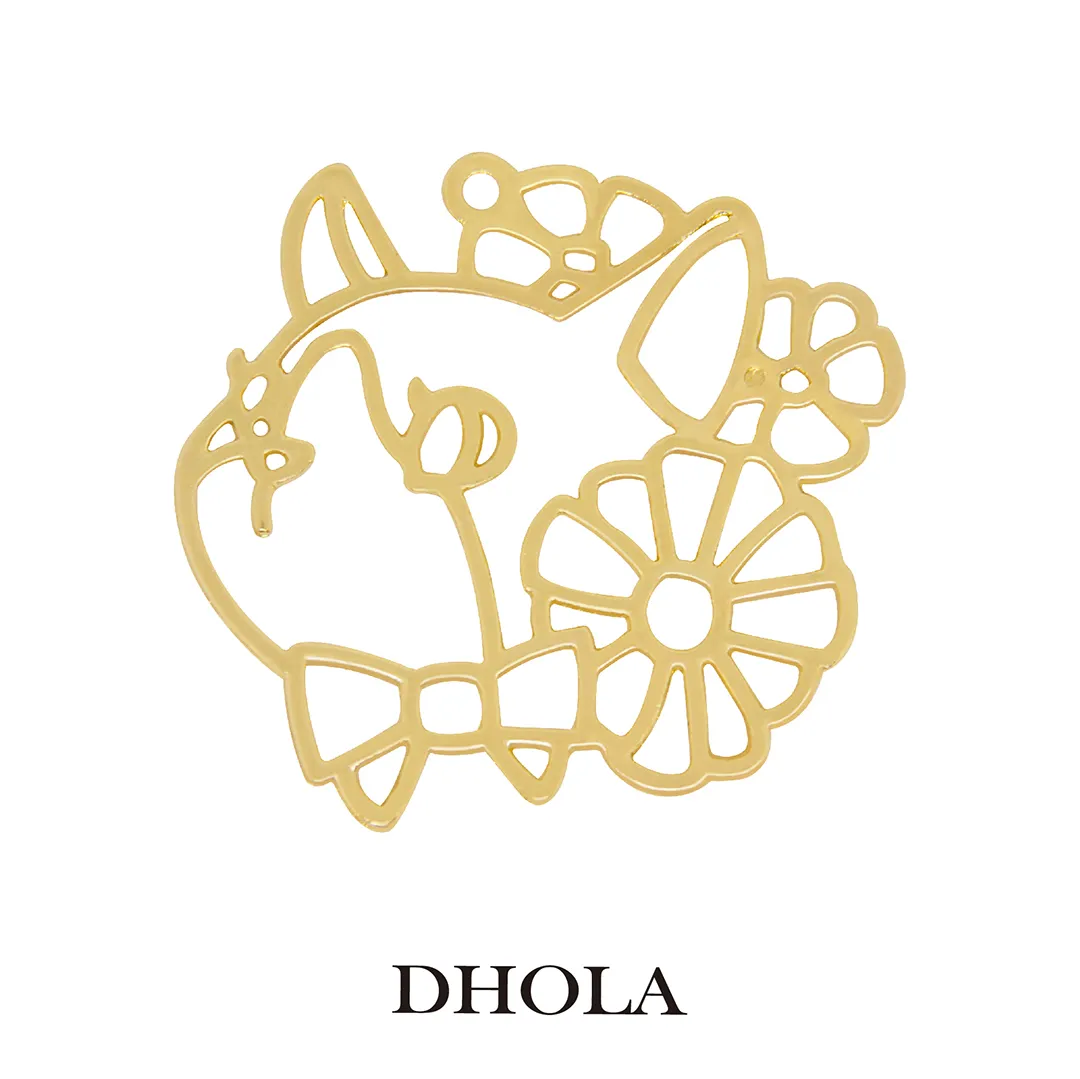 單耳五瓣旋轉櫻花邊框