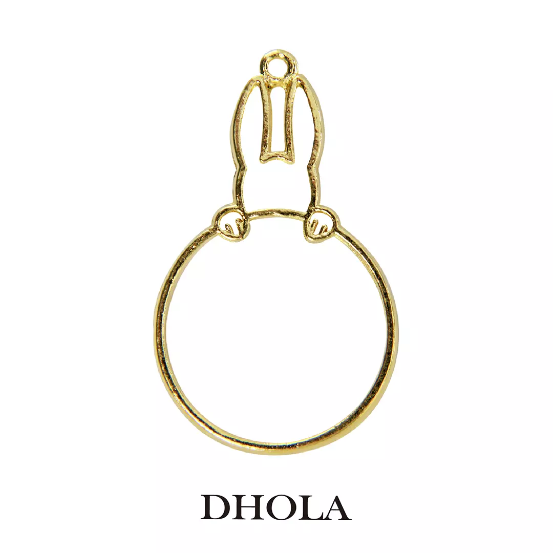 單耳直式人魚熊邊框