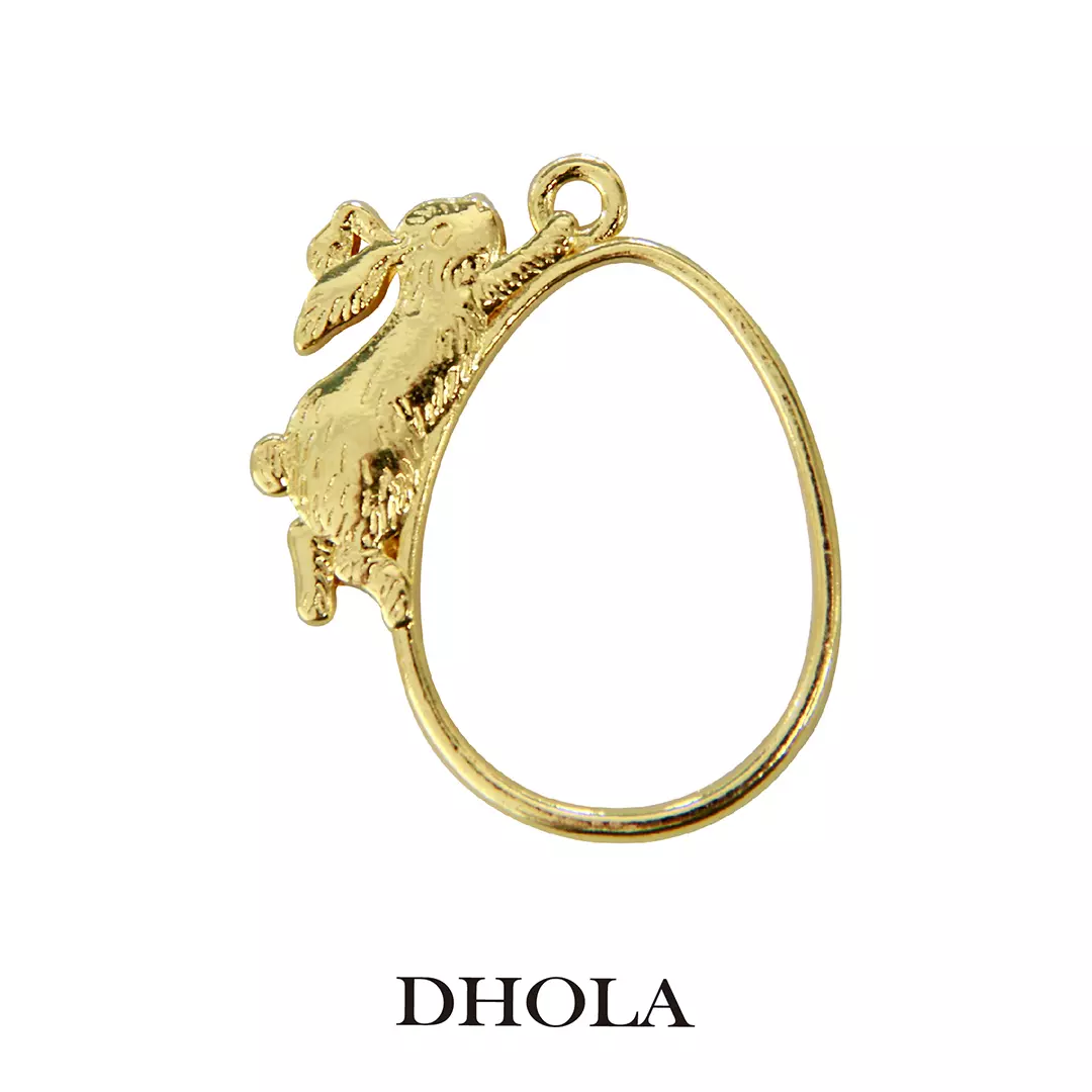 單耳雙花朵領結側臉貓邊框