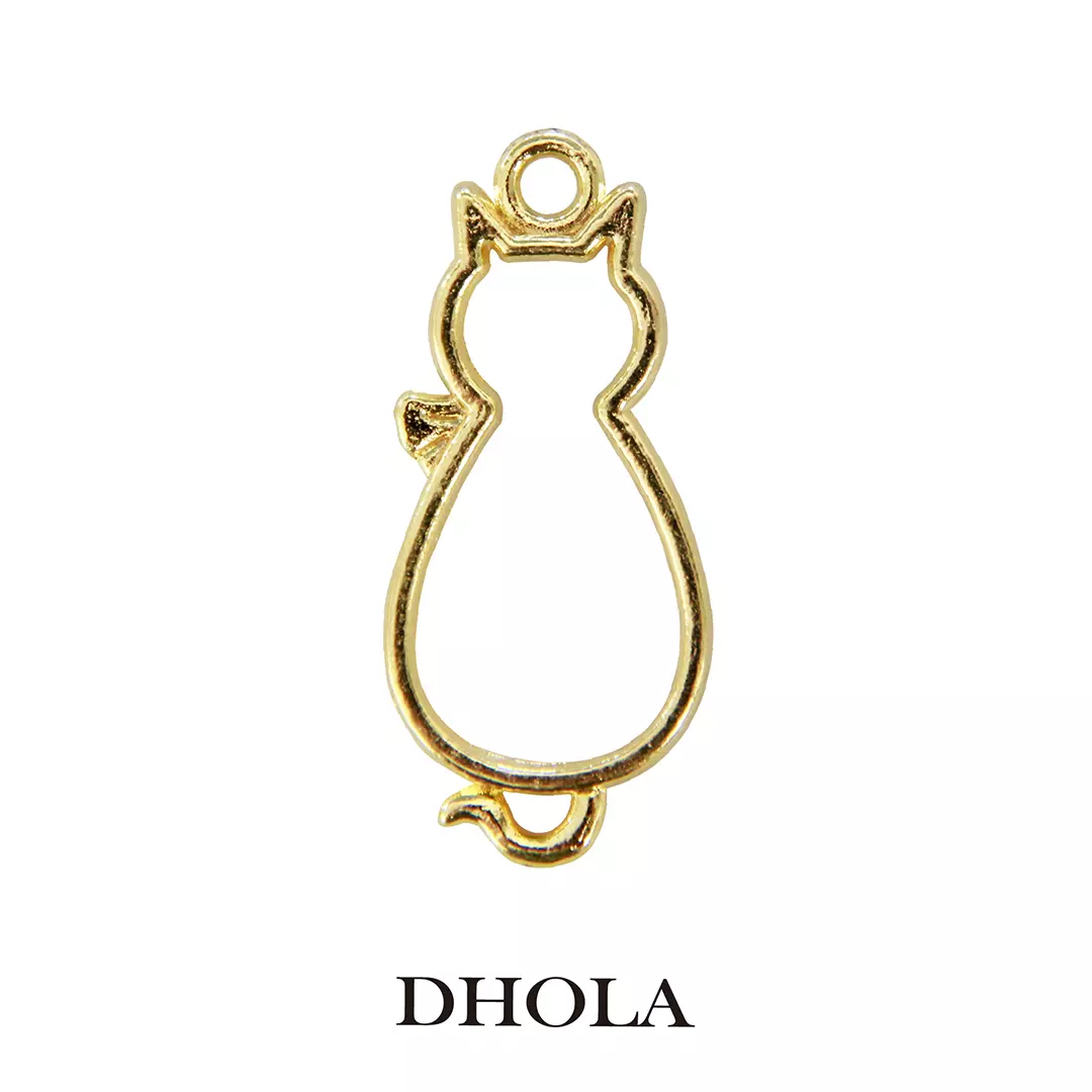 單耳眨眼愛心貓邊框