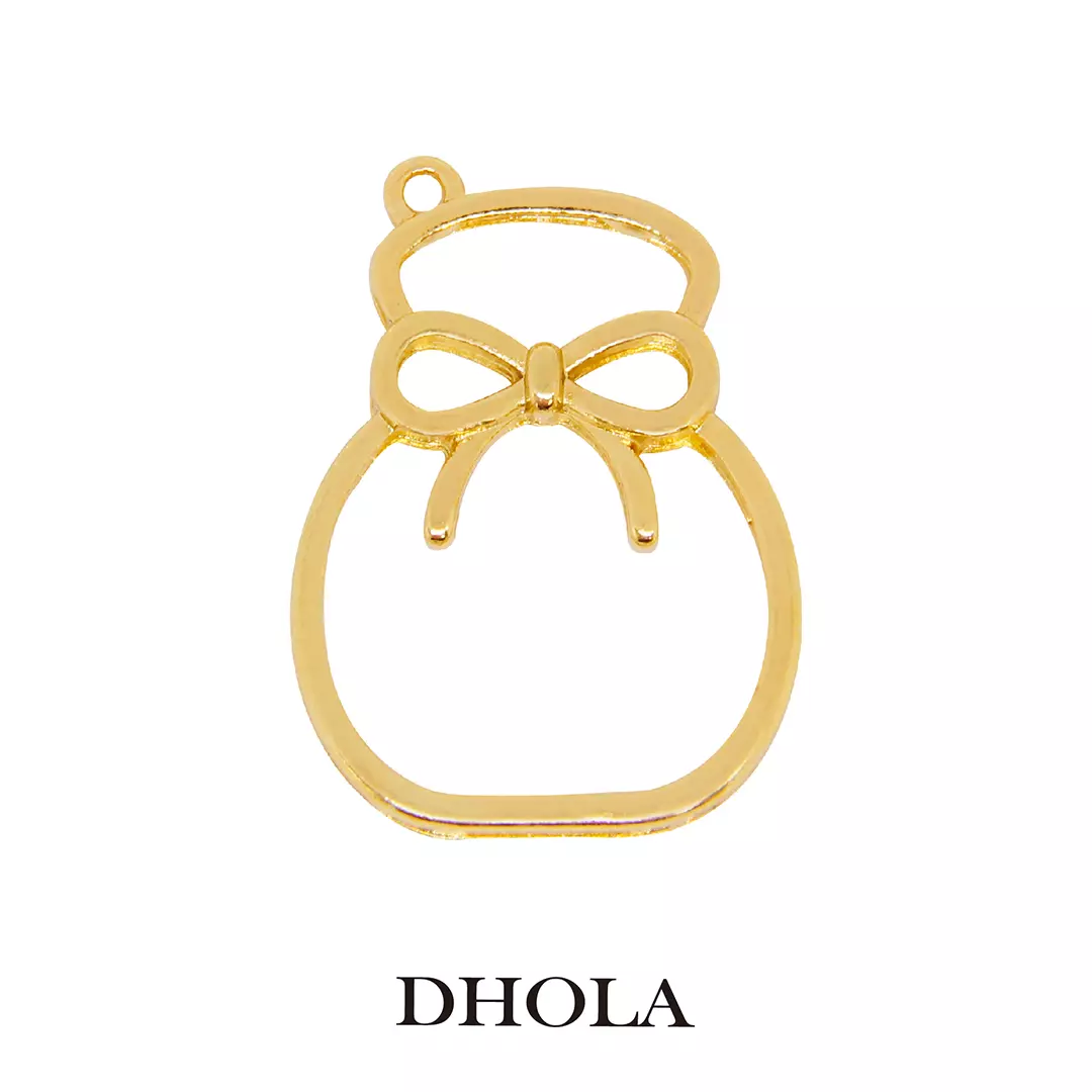 單耳綁帶圓形福袋邊框