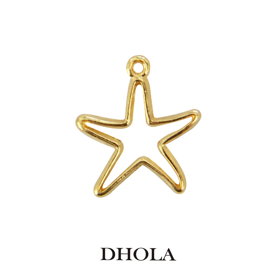 單耳海星貝殼圓邊框