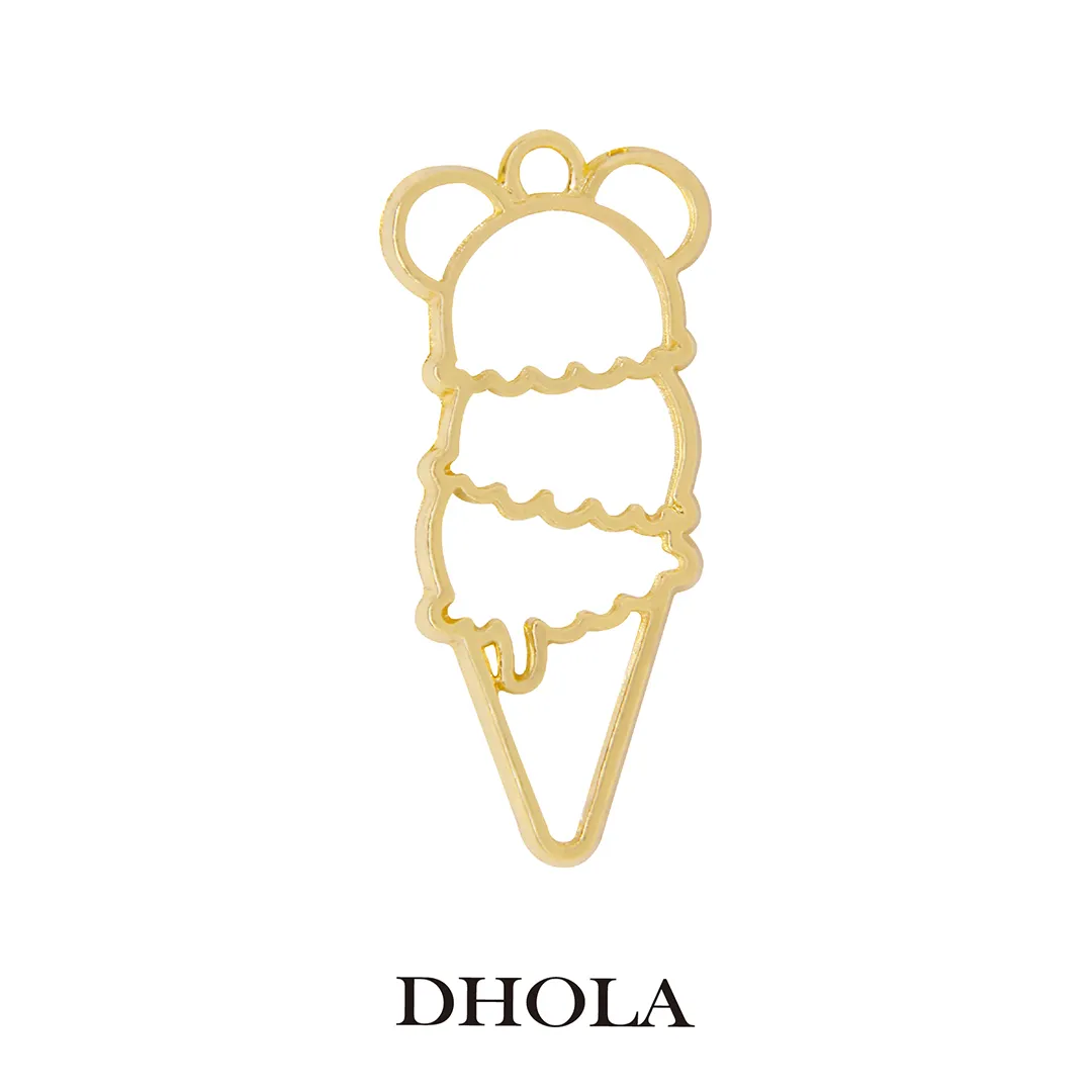 單耳咬一口雪糕邊框