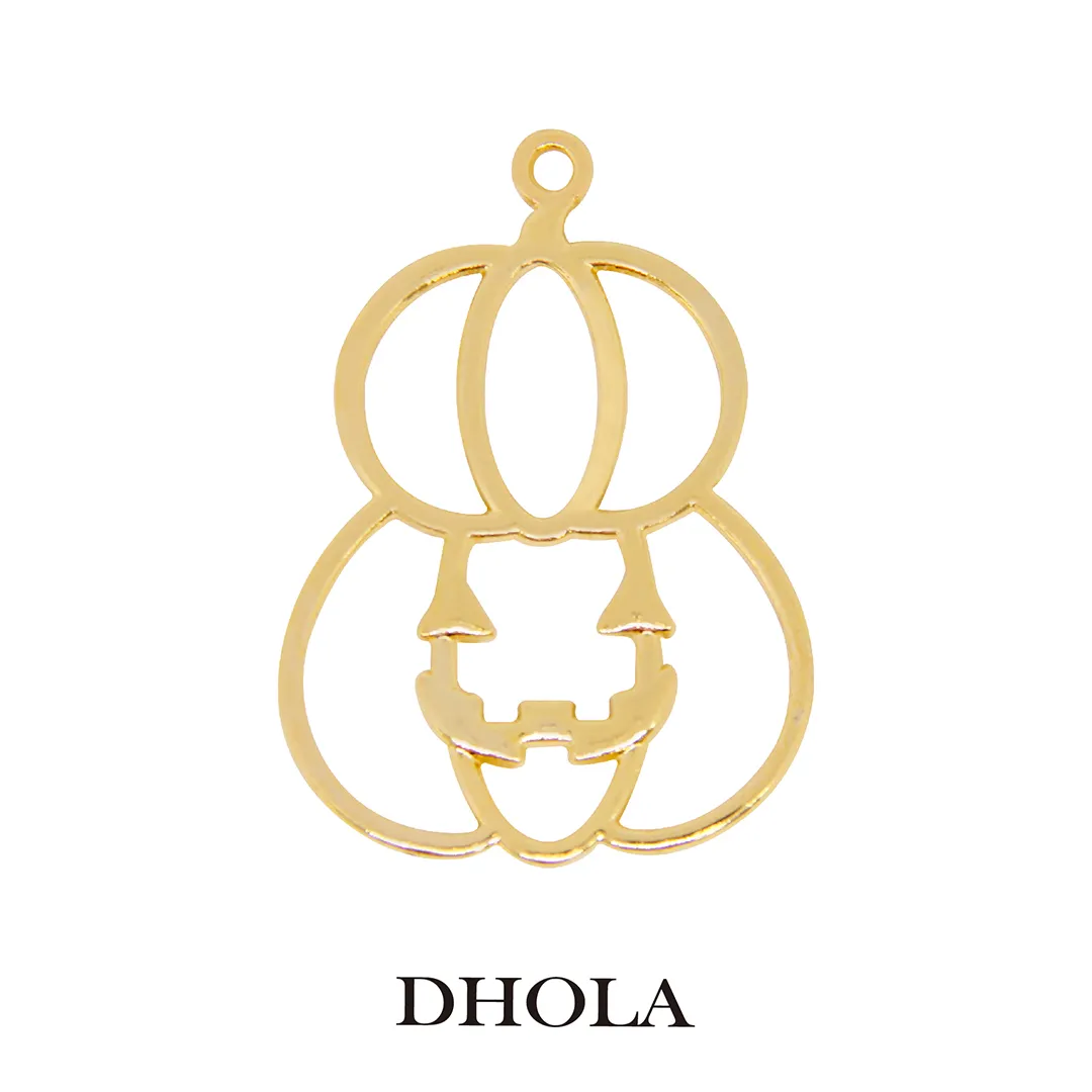 單耳三層帽微笑南瓜邊框