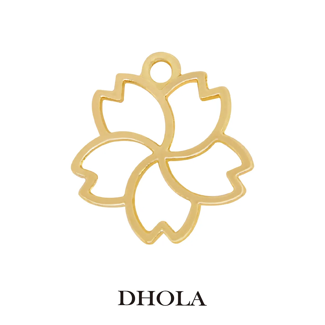 單耳五瓣旋轉櫻花邊框