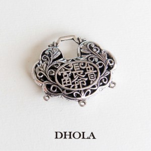 上洞縷空長命富貴鑰匙鎖