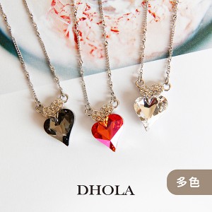 【多色】雙心-項鍊