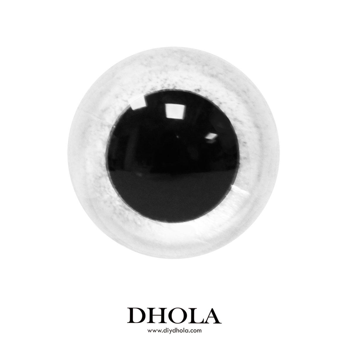 10MM螺絲型圓形水晶眼