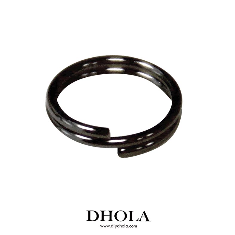 鋼雙圈（1圈半）-黑鎳色