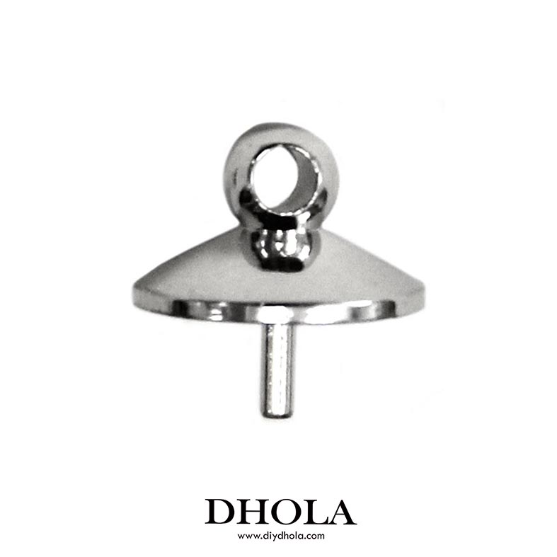 【3色】有耳光面平底小佛針