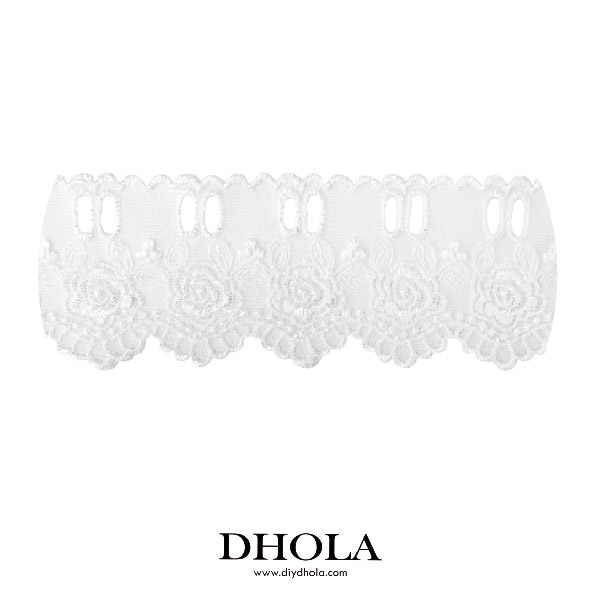 皇冠花邊網格＋橢圓雙洞