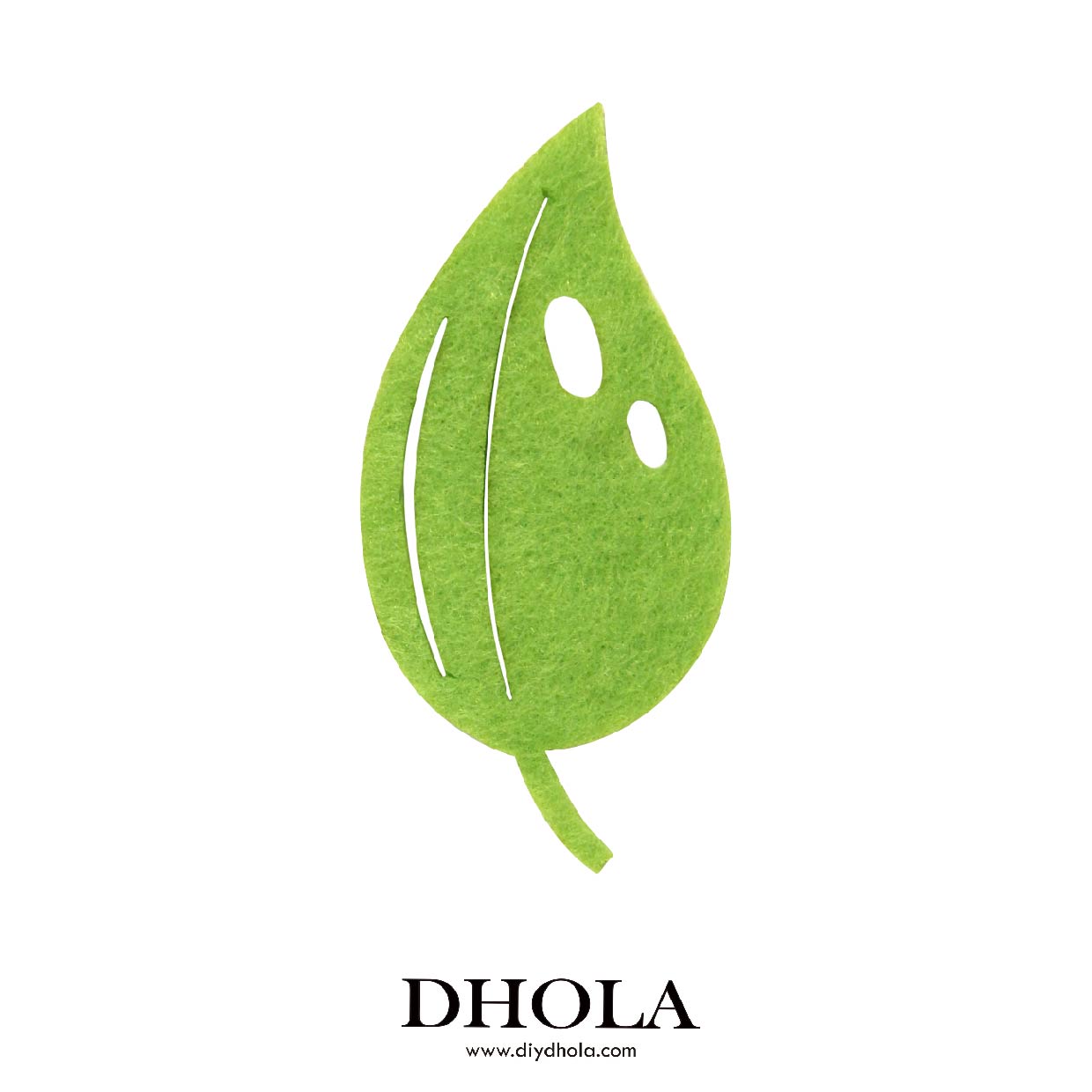 6cm不織布二洞葉（大）