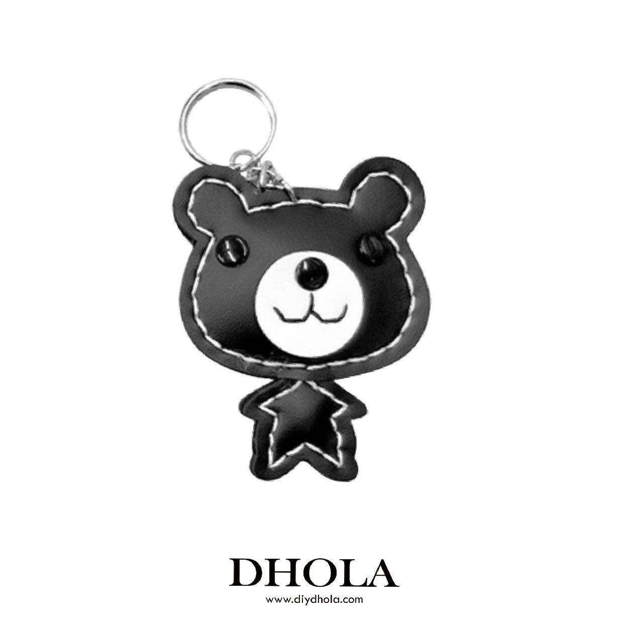 【6色】微笑熊吊飾鑰匙圈材料包