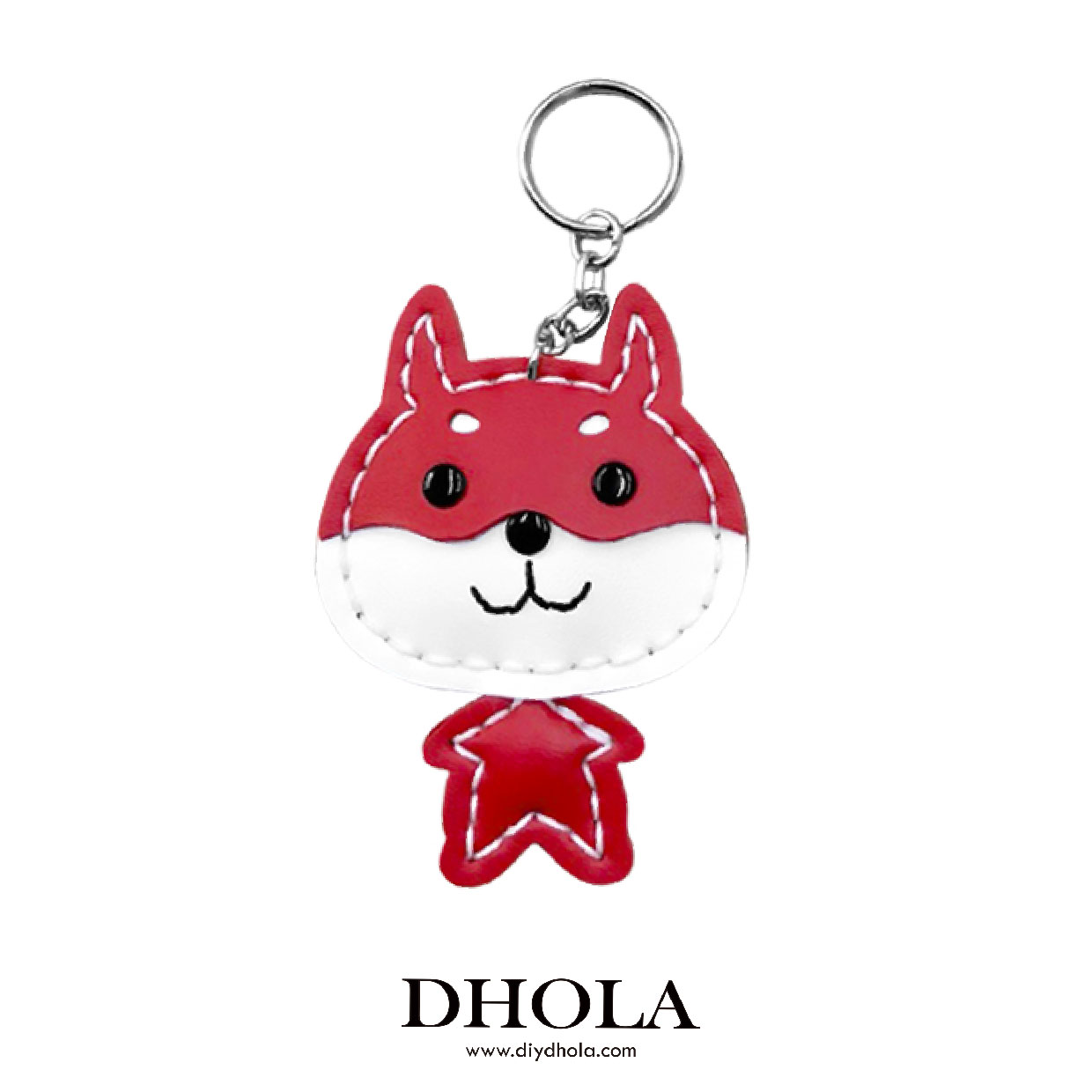 【5色】柴犬吊飾鑰匙圈材料包