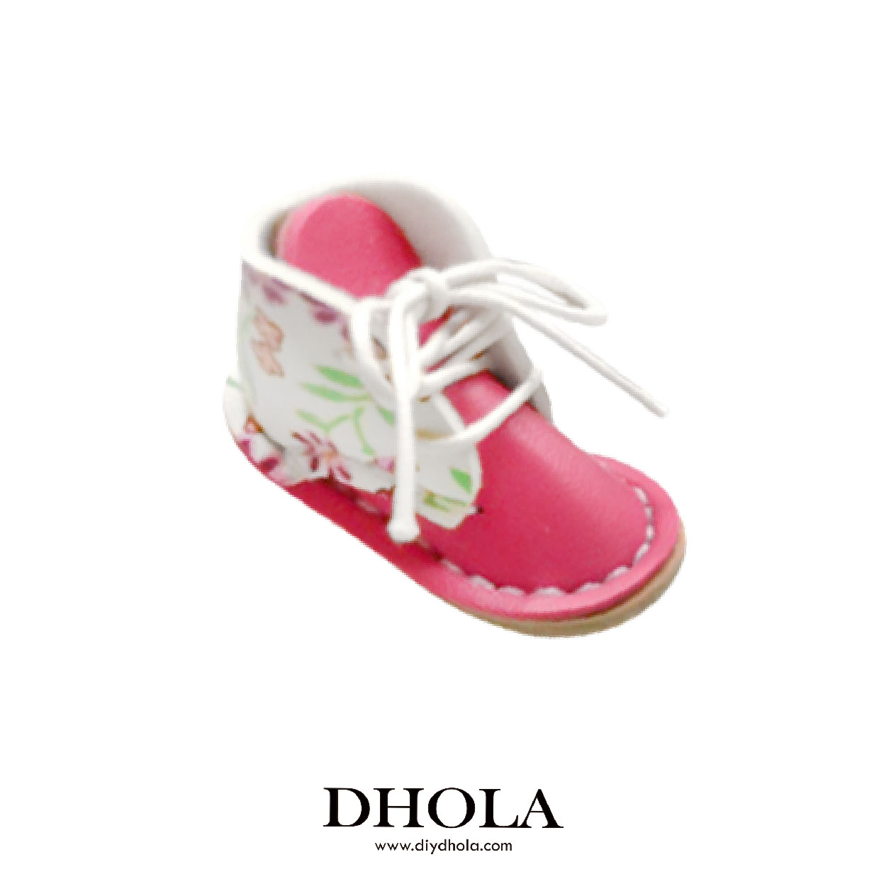 【8色】小花靴子吊飾鑰匙圈材料包