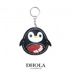 【8色】企鵝寶寶吊飾鑰匙圈材料包